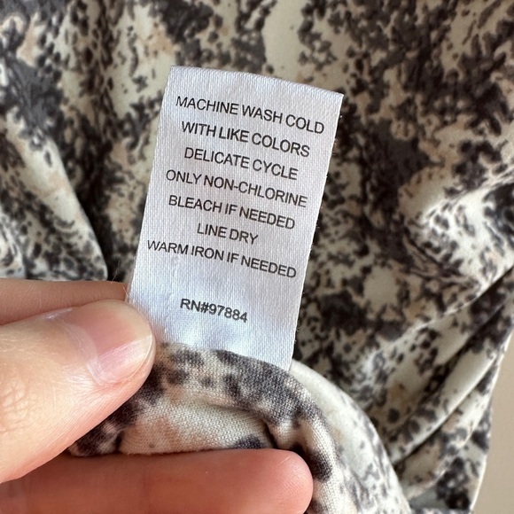 Tart Cinched Bubble Skirt Mini Dress, Alligator/Crocodile Print, Size Small - Picture 15 of 15